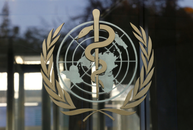 Logo của WHO, Tổ chức Y tế Thế giới. (Ảnh Denis Balibouse/ Reuters)