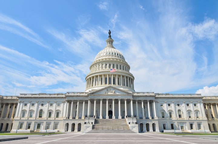 Toà nhà quốc hội Mỹ. Ảnh Shutterstock)