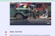 Đánh bom kép ở Philippines, ít nhất 10 người tử vong