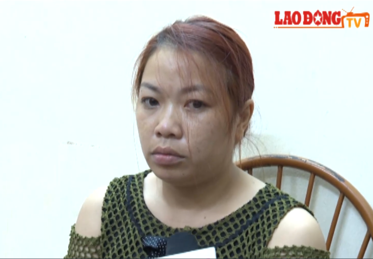 Nữ nghi phạm trong vụ bắt cóc bé trai tại Bắc Ninh. (Ảnh chụp màn hình video)