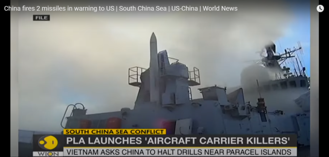 Trung Quốc phóng 2 tên lửa ‘sát thủ tàu sân bay’ ra Biển Đông