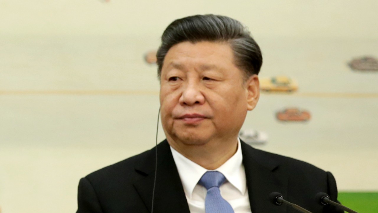 Lãnh đạo Trung Cộng Tập Cận Bình tham dự cuộc họp với các đại biểu của Diễn đàn Kinh tế Mới 2019 tại Đại lễ đường Nhân dân ở Bắc Kinh, Trung Quốc, vào ngày 22/11/2019. (Ảnh Jason Lee-Pool / Getty Images)