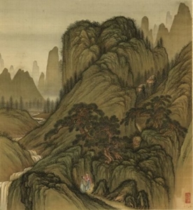 Bức tranh vẽ dãy núi Shoutong của Jin Jie của triều đại nhà Thanh. Bộ sưu tập của Bảo tàng Cung điện Quốc gia, Đài Bắc. (Phạm vi công cộng qua Epoch Times)