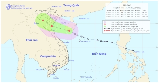 Tin bão khẩn: Cơn bão số 2 - Sinlaku đổ bộ vào miền Bắc