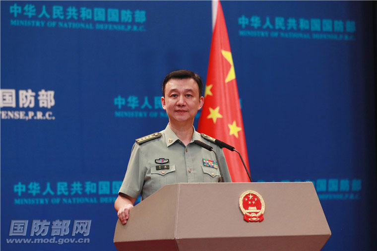 Ông Ngô Khiêm cũng đã phát biểu tại cuộc họp báo hôm thứ Năm về cuộc tập trận quân sự của Quân đội Giải phóng Nhân dân Trung Quốc tại Đài Loan. (Ảnh gov.cn)