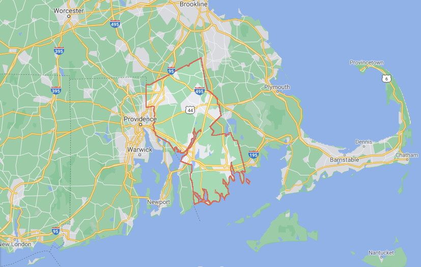 Quận Bristol, Massachusetts (Ảnh chụp màn hình Google Maps)