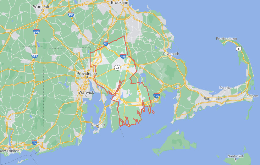 Quận Bristol, Massachusetts (Ảnh chụp màn hình Google Maps)