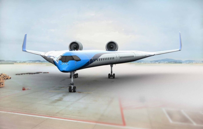 Các nhà nghiên cứu đã thực hiện thành công chuyến bay thử nghiệm đầu tiên với Flying-V, một chiếc phi cơ tương lai và tiết kiệm nhiên liệu, có khả năng chở hành khách trên cánh của nó.  (Được cho phép bởi KLM)