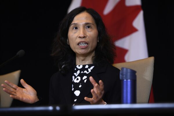 Tiến sĩ Theresa Tam, giám đốc Y tế Công cộng của Canada, tham gia một cuộc họp báo ở Ottawa vào ngày 26 tháng 1 năm 2020. (Ảnh Báo Canada / Justin Tang)