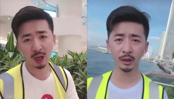 Luật sư Bắc Kinh Chen Qiushi trong các video anh ta quay trước đây. (Ảnh chụp màn hình WeChat)