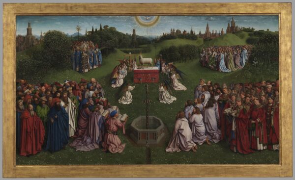 Phục chế kiệt tác ‘Adoration of the Mystic Lamb’ của anh em nhà Van Eyck