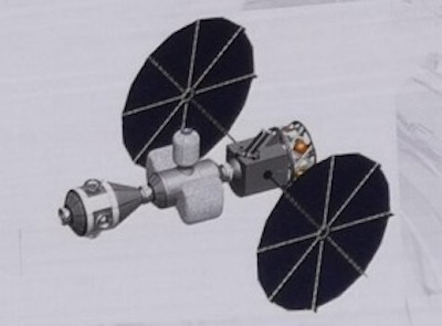 Trạm vũ trụ Cis-Lunar cỡ nhỏ của Trung Quốc. (Ảnh chụp màn hình/spaceflightfans.cn)