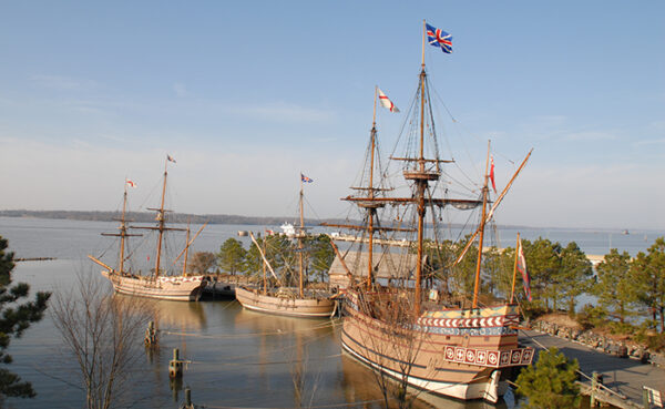 bến tàu khu định cư Jamestown