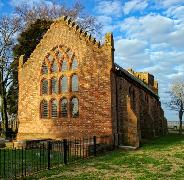 nhà thờ trong khu định cư Jamestown