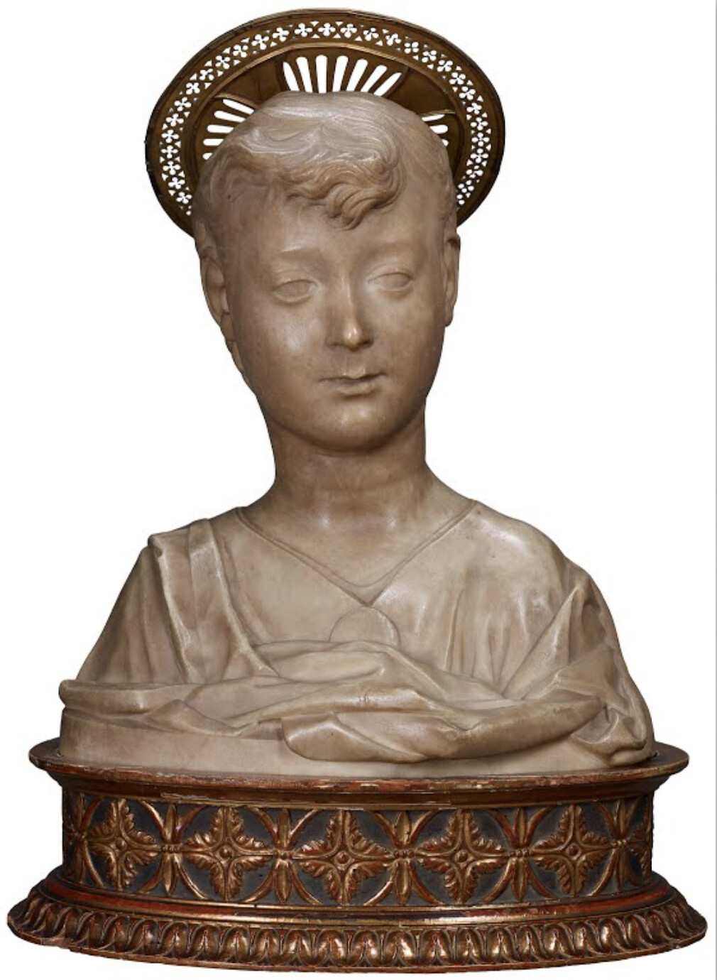 Bức tượng bán thân Chúa Hài đồng, ở thư viện & Bảo tàng Morgan