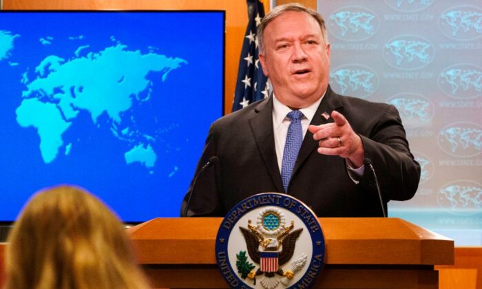 Ông Pompeo: Chính phủ Trump sẽ tiếp tục lập trường cứng rắn đối với Trung Quốc