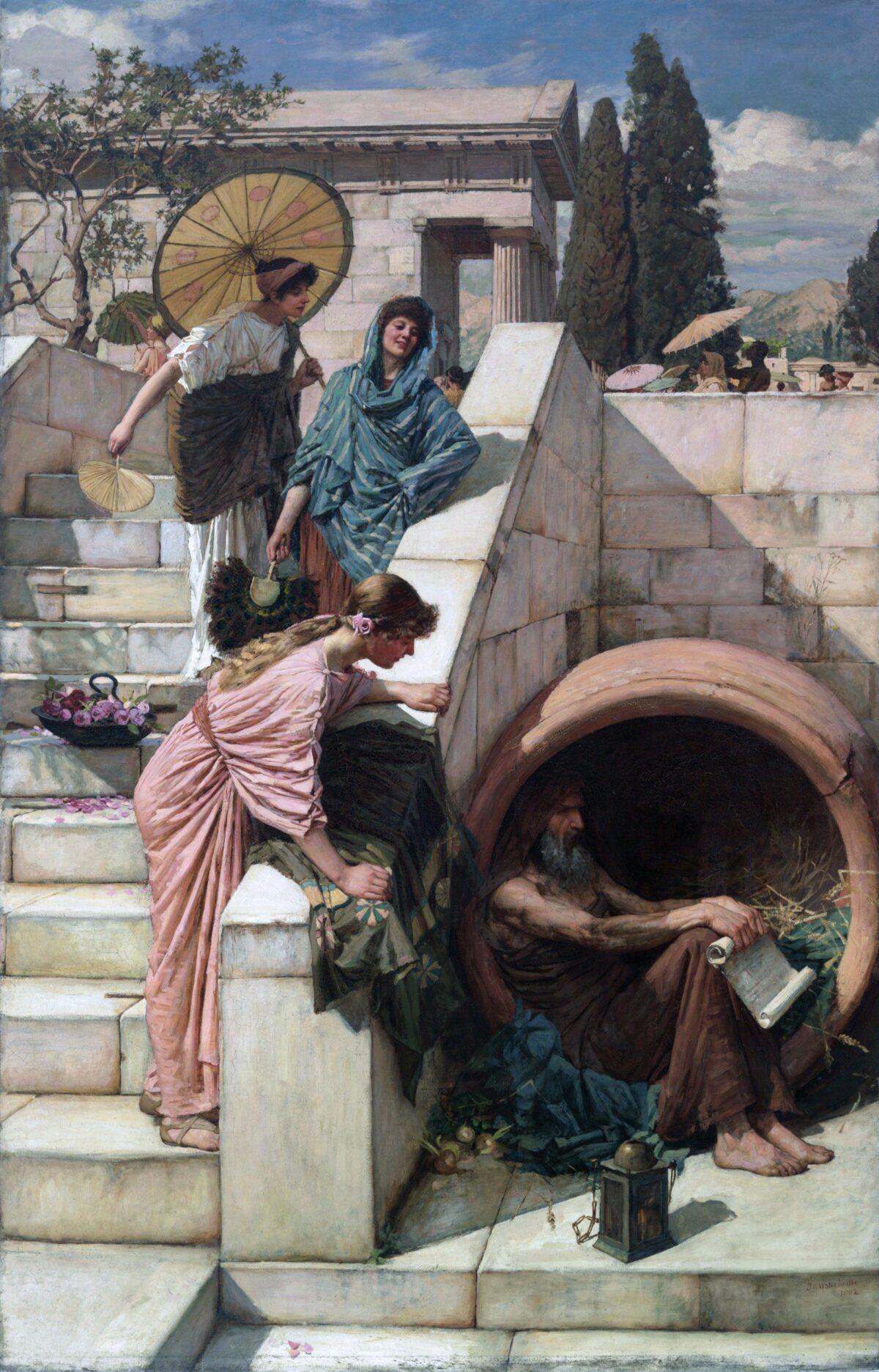 Tranh vẽ Diogenes của John William Waterhouse - Diogenes là ai?