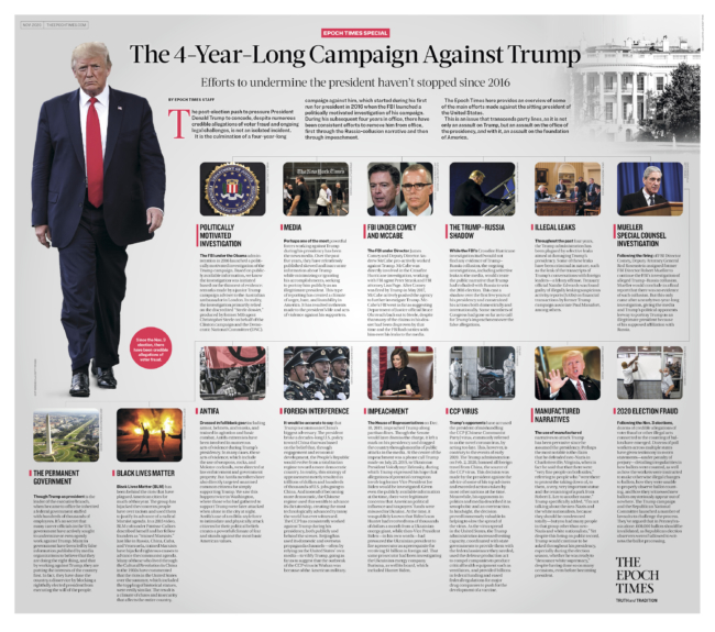 Chiến dịch 4 năm chống Tổng thống Trump