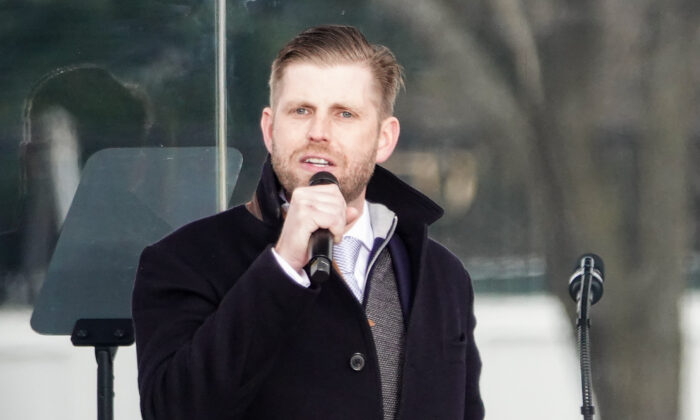 Eric Trump: Các doanh nghiệp cắt đứt quan hệ với Trump Organization là một phần của ‘Văn hóa xoá sổ’