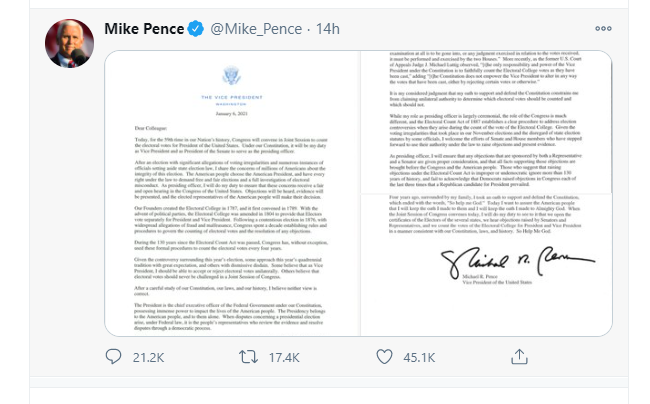 Luật sư Jenna Ellis thất vọng về ông pence