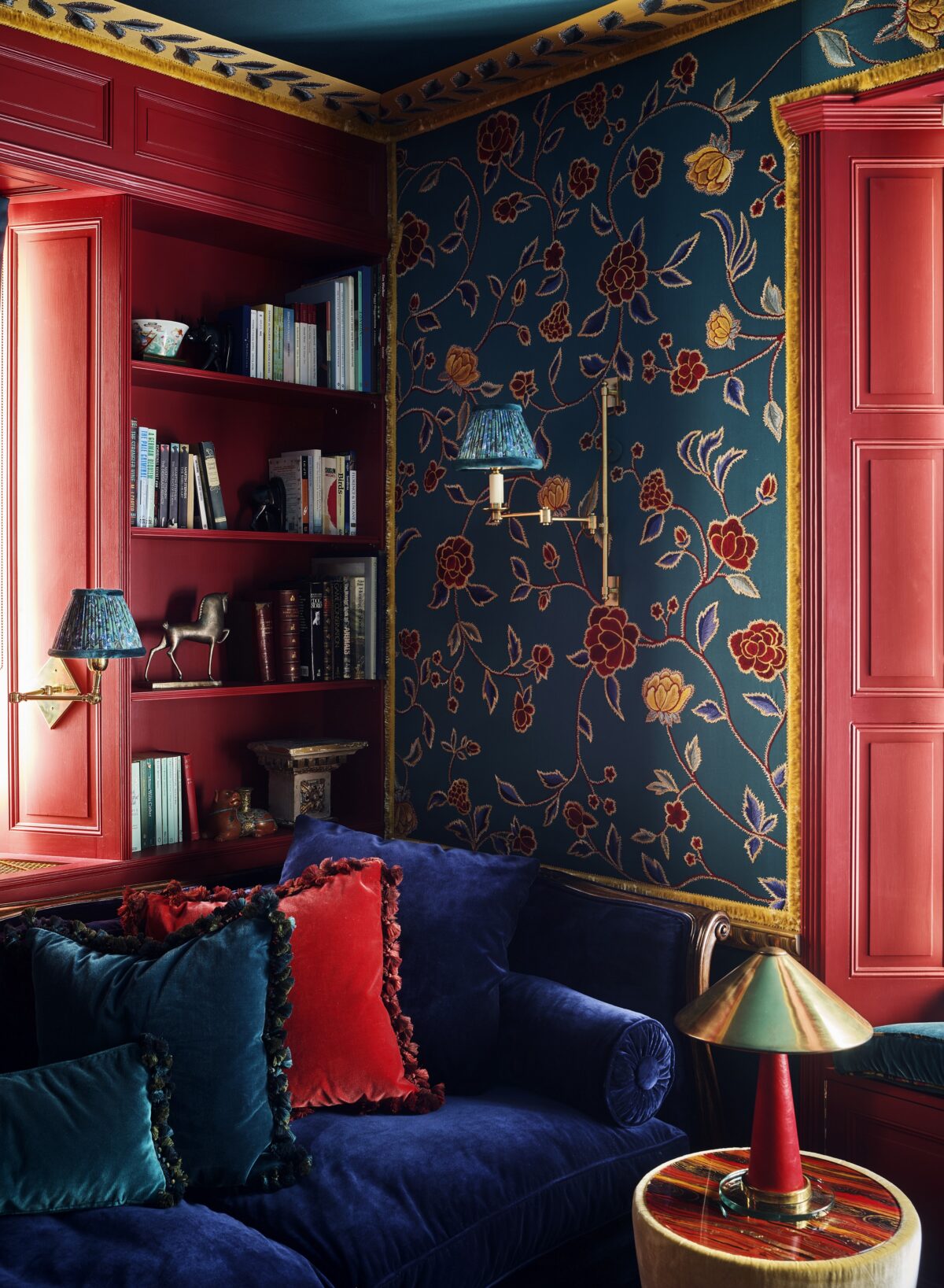 Tranh tường lụa vẽ tay của De Gournay