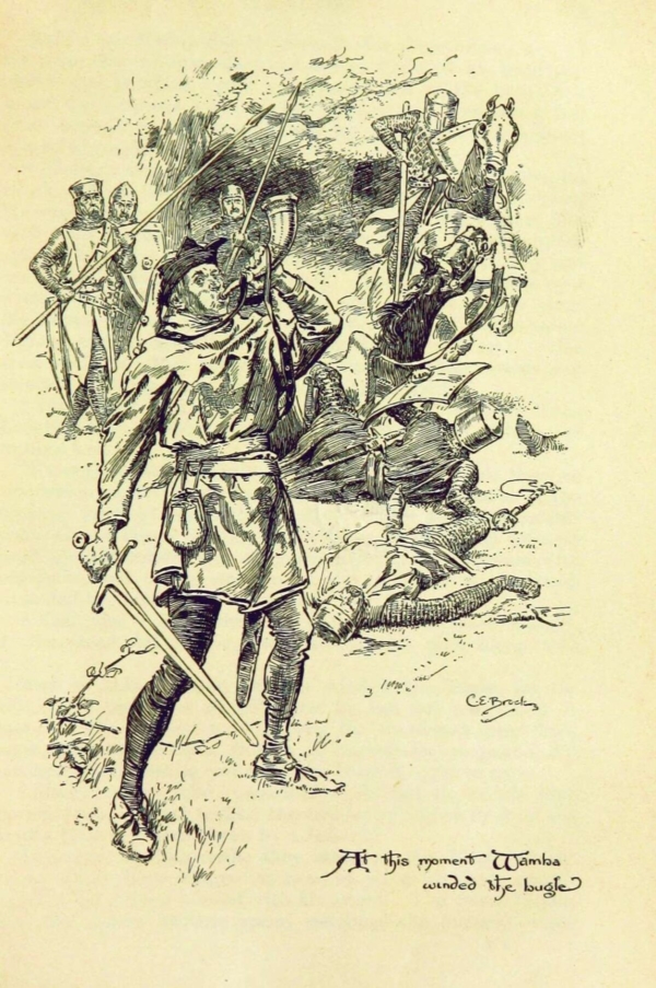 Wamba the Fool thổi một hồi kèn