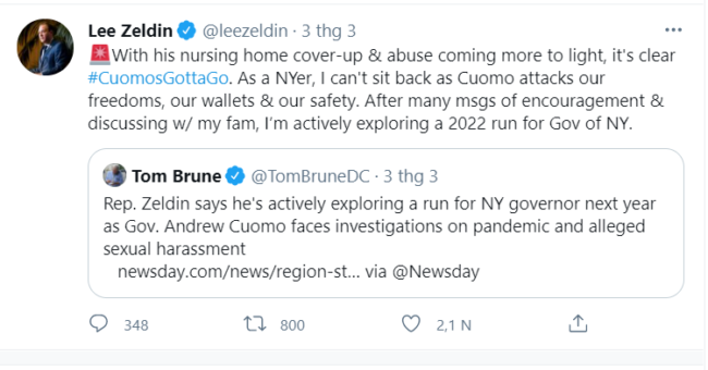 rắc rối của ông Cuomo