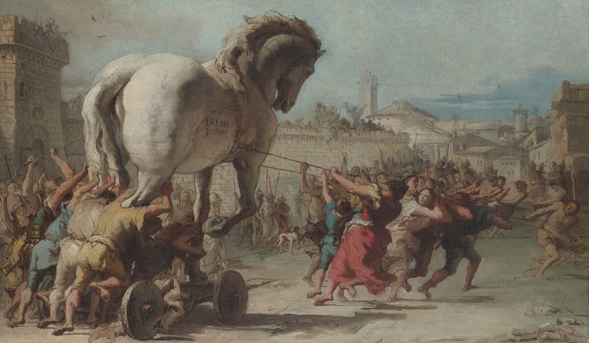 Bức tranh ‘Cuộc Rước Ngựa Thành Troy’: Học cách đối diện với số phận