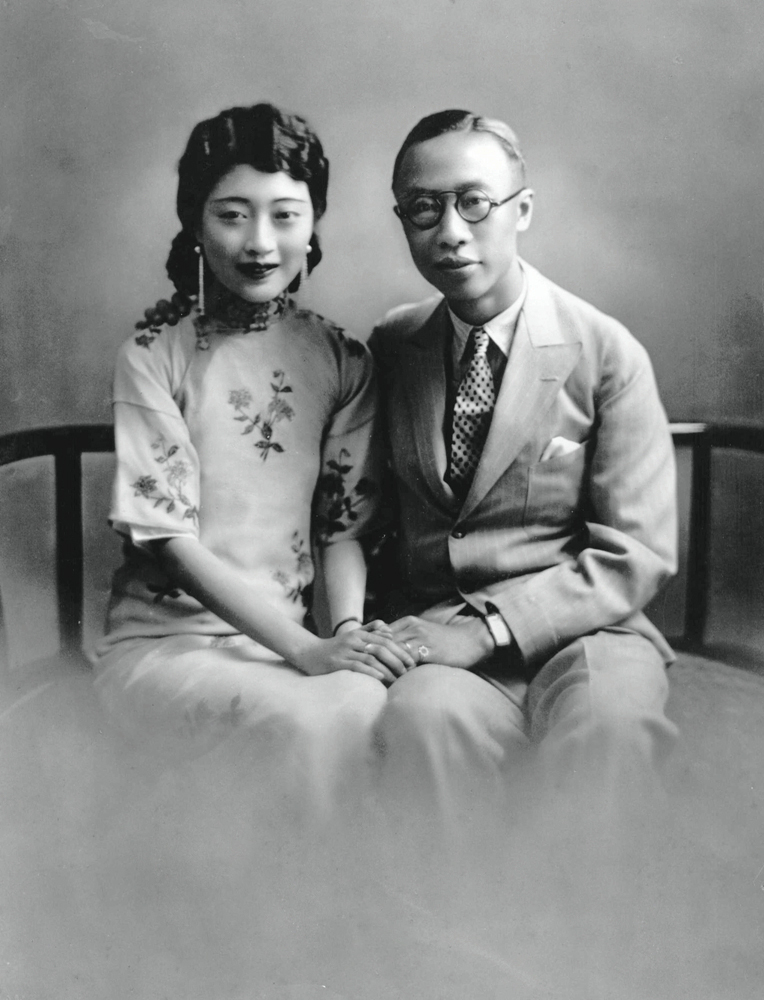 hoàng đế Phổ Nghi cùng hoàng hậu Uyển Dung