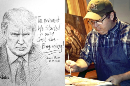 ‘Chỉ là sự khởi đầu’: Cái nhìn về năm 2021 và thông điệp hy vọng của họa sĩ vẽ ông Trump