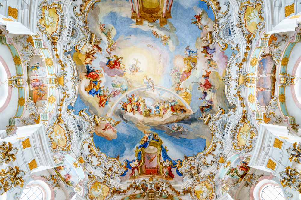Nhà thờ Hành hương xứ Wies: Tưng bừng phong cách Rococo Bavarian