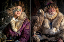 Nhiếp ảnh gia ghi lại những hình ảnh hiếm có về ‘thợ săn đại bàng’ ở Mông Cổ