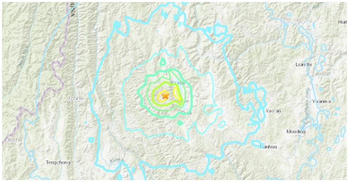 Động đất khoảng 6 độ richter tại Trung Quốc gây rung chấn ở Việt Nam