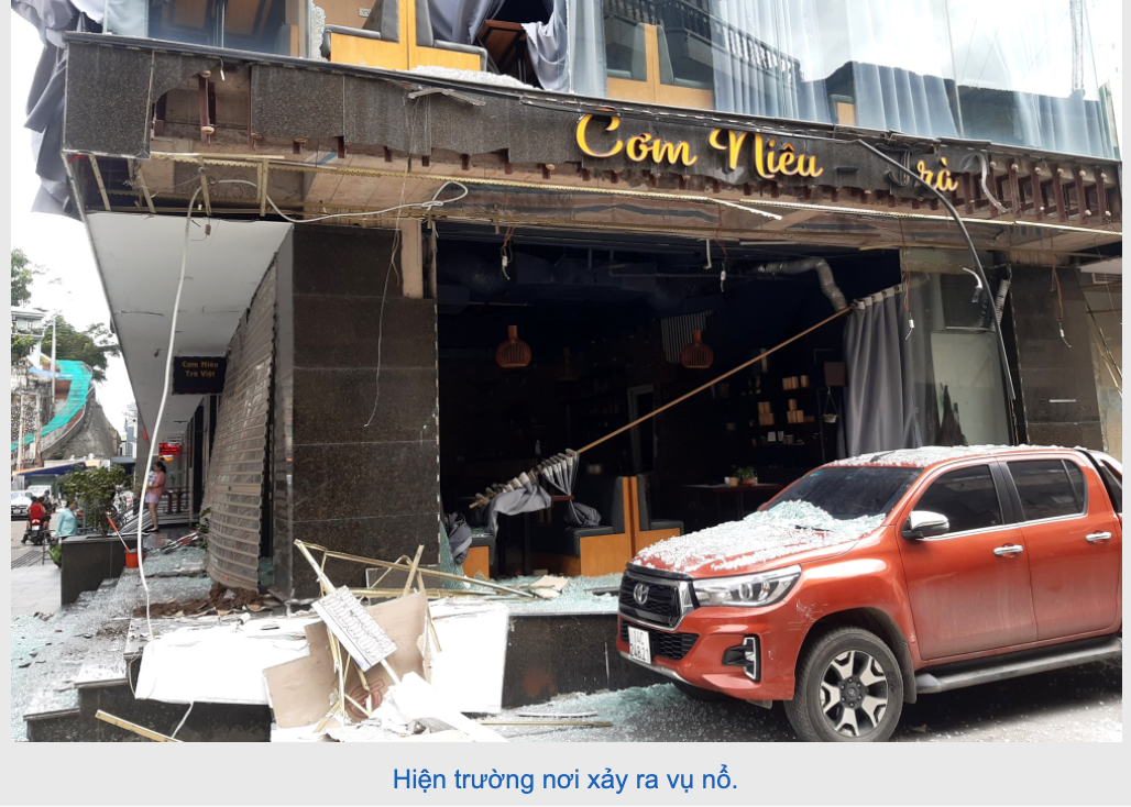 Nổ lớn tại tầng 1 chung cư Trần Hưng Đạo Plaza Quảng Ninh, 1 người bị thương
