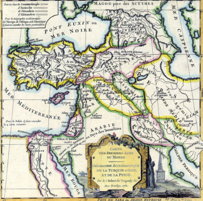 Bản đồ Cận Đông của Robert de Vaugondy