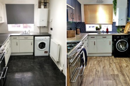 Chỉ với 420 USD, một bà mẹ đã thay đổi ngoạn mục căn bếp của mình