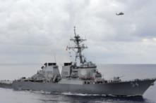 Chiến hạm Hoa Kỳ đi qua Eo biển Đài Loan một tuần sau cuộc xâm lược quy mô lớn của không quân Trung Quốc