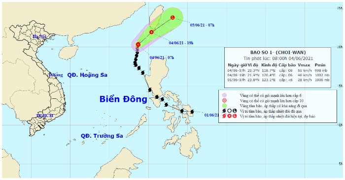 Tin về cơn bão CHOI-WAN