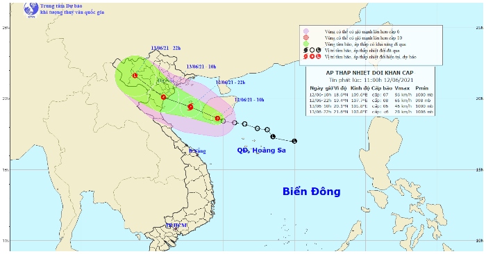 Bão số 2 Suy yếu