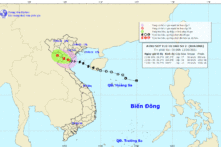 Bão số 2: Suy yếu thành ATNĐ sau khi vào khu vực Thái Bình đến Nghệ An