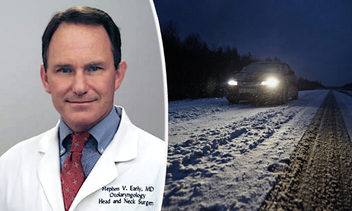 Bác sĩ lái xe qua bão tuyết để cứu mạng một em bé sơ sinh trong cơn nguy cấp