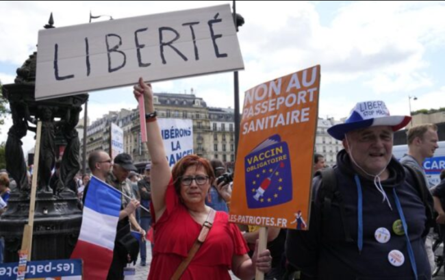 ‘Quyền tự do đang bị đe dọa’: Biểu tình diễn ra khắp  Âu Châu vì các hạn chế do dịch bệnh