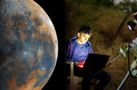 Hình ảnh Mặt Trăng được ghép từ hơn 50,000 bức ảnh của nhiếp ảnh gia 16 tuổi