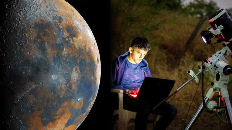 Hình ảnh Mặt Trăng được ghép từ hơn 50,000 bức ảnh của nhiếp ảnh gia 16 tuổi