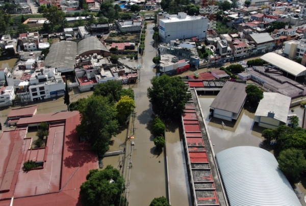 ảnh ngập lụt ở Mexico