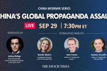 Hội thảo trên web vào ngày 29/09 sắp tới: Cuộc chiến thông tin của Trung Quốc nhằm lật đổ Hoa Kỳ