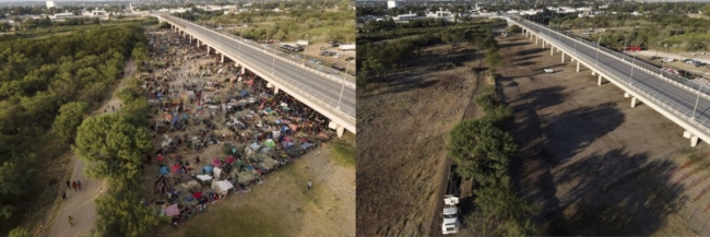 Hoa Kỳ mở lại cửa biên giới ở Texas sau khi dọn sạch khu trại nhập cư