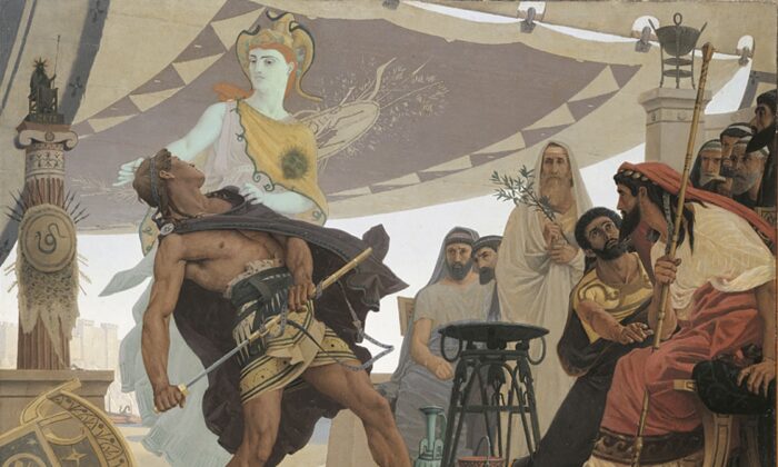 Bức tranh ‘Cơn thịnh nộ của Achilles,’ sức mạnh của sự kiềm chế
