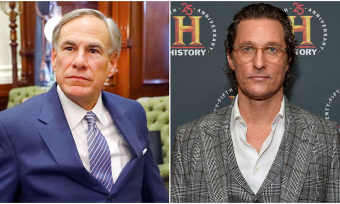 Ông Matthew McConaughey nói sẽ không tranh cử chức Thống đốc Texas