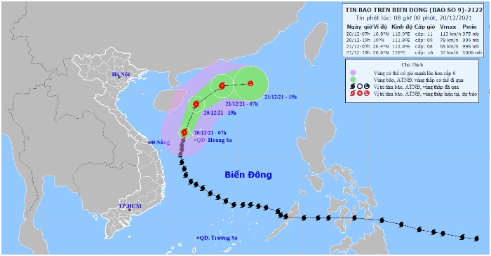 Bão Rai giật cấp 13, đổi hướng về quần đảo Hoàng Sa của Việt Nam, hơn 200 người Philippines đã thiệt mạng
